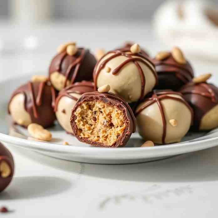 4-Ingredient Chocolate Peanut Butter Balls - Make in Minutes